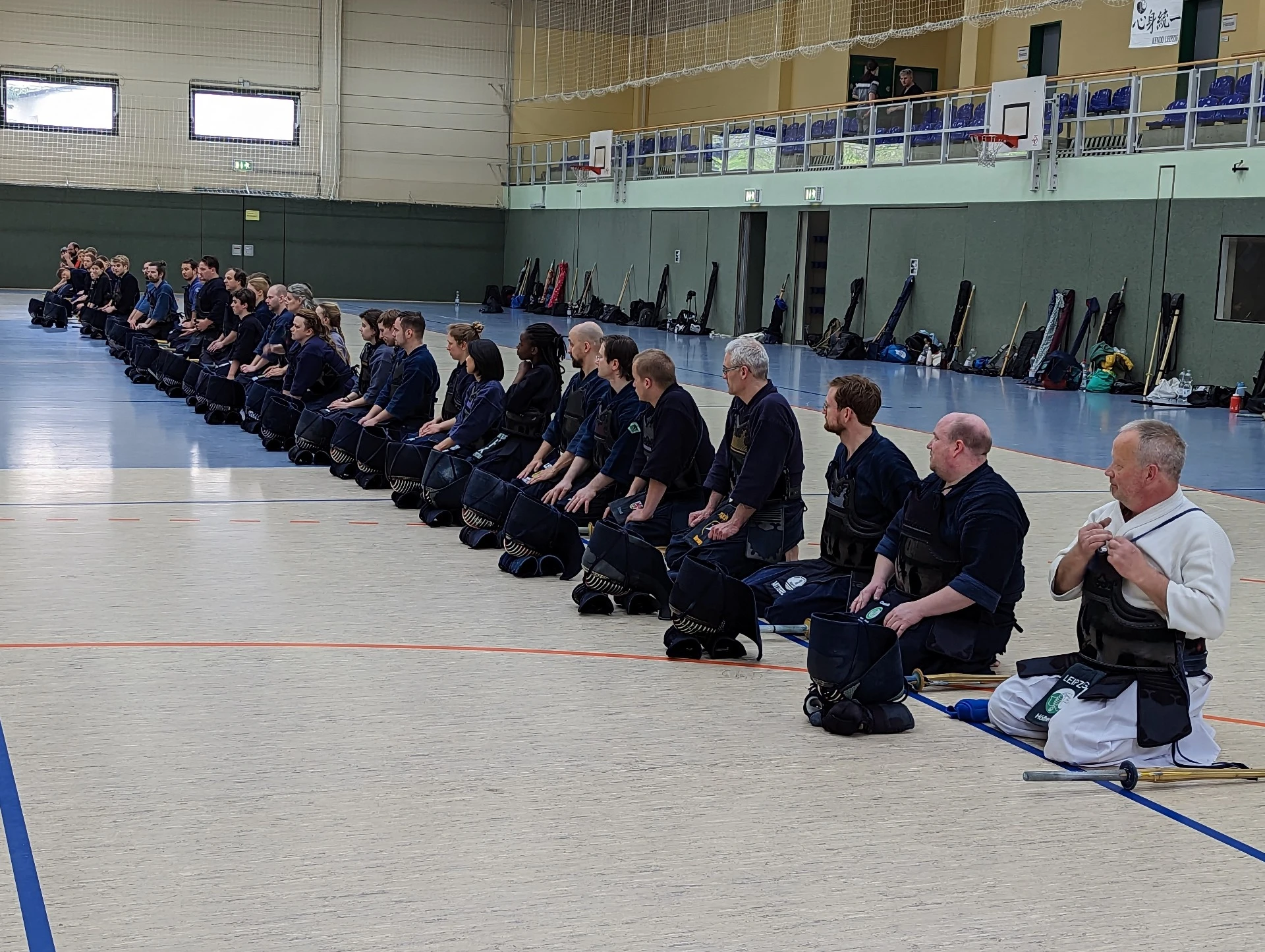 Teilnehmer im Training